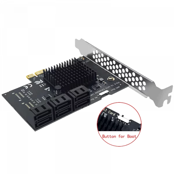 TARJETA PCIE CON 6 PUERTOS SATA