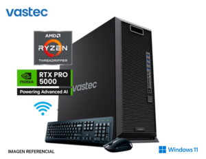Workstation Ryzen Threadripper 7980X, 64GB DDR5 ECC, 1TB M.2 SSD, NVIDIA RTX PRO 5000 48GB Blackwell, W11Pro