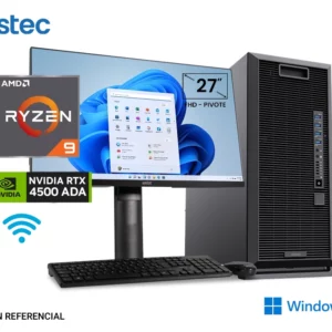 Workstation Ryzen 9 9950X3D, 64GB DDR5, 2TB SSD M.2, RTX 4500 ADA 24GB, Win11PRO