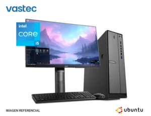 computadora vastec pc de escritorio business Intel core i5 monitor linux