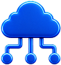 Icono representativo de nube híbrida e integración empresarial