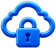 Icono representativo de nube privada on-premise segura