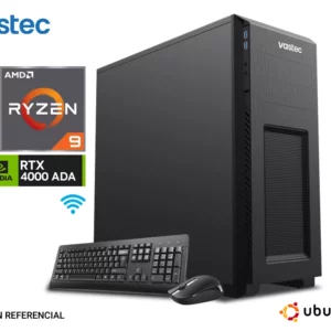 workstation vastec con procesador ryzen 9 9950x y tarjeta de video rtx 4000 20gb