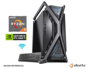 pc gamer amd ryzen 7 9800x3d con nvidia rtx 5060 ti gama alta