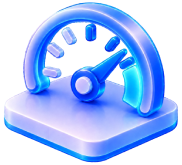 Icono de velocidad y alto rendimiento para acceso rápido a información corporativa