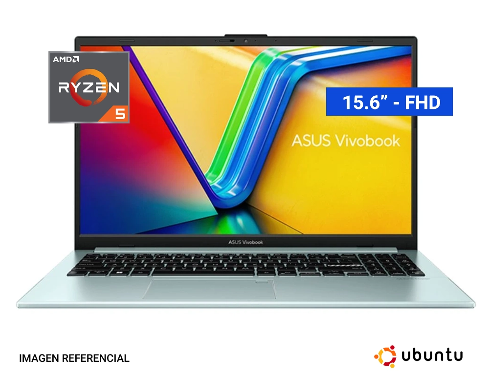 laptop asus vivobook go 15 con procesador amd infordata